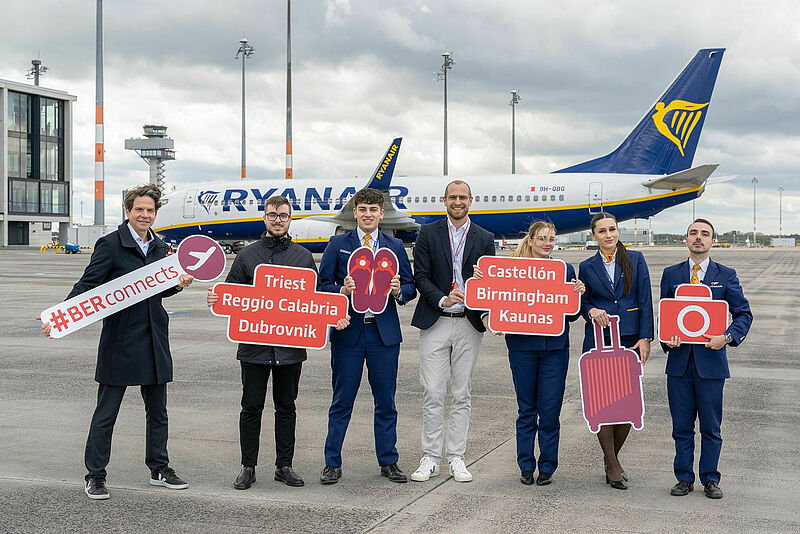 Billigflieger Ryanair steigert sein Engagement am BER. Foto: Flughafen Berlin Brandenburg