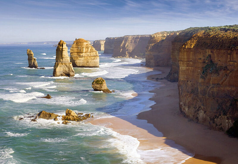 Die Great Southern Ocean Road mit den Twelve Apostles gehört zu den berühmtesten Küstenabschnitten Australiens