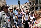 Am Jaffa-Tor: Auftakt für den Rundgang durch die Altstadt von Jerusalem