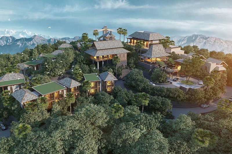 Das Dusit Thani Himalayan Resort Dhulikhel liegt in den Ausläufern des Himalaya