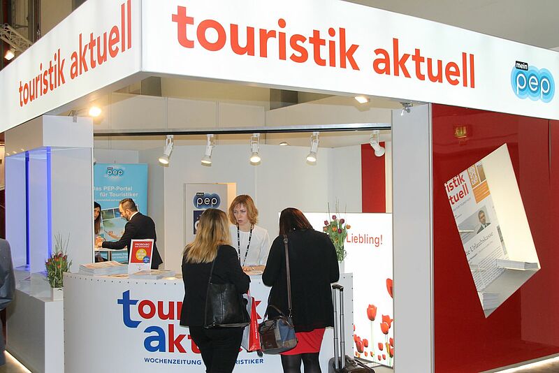 Traditionell hat touristik aktuell seinen ITB-Stand in Halle 25