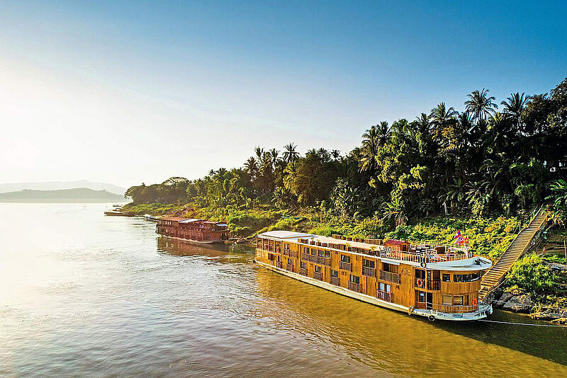 Fluss-Idylle in Südostasien: Die Mekong Sun und die Mekong Pearl