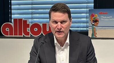 Alltours-Vertriebschef Georg Welbers vertritt Willi Verhuven auf der ITB. Verhuven musste krankheitsbedingt absagen