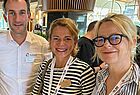 Aldiana-Vertriebsleiter Martin Pott mit Leslie Kastin (Mein Urlaubsglück, Ahrensburg) und Cornelia Heil (My Travel Expert, Glücksburg)