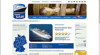 Erfolgreich: das Kreuzfahrt-Portal „Unserschiff.de“