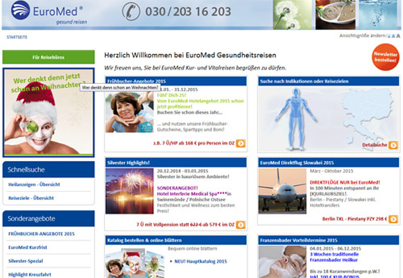 Bei Euromed gebuchte Reisen werden vom Mitbewerber Medikur durchgeführt