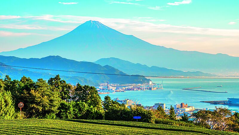 In der Präfektur Shizuoka immer im Mittelpunkt: der Fuji. Auch vom Shida House ist der heilige Berg der Japaner zu sehen