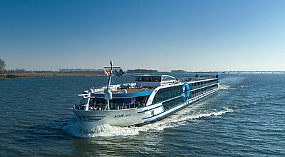 Viva Cruises hat für 2025 neun Schiffe im Programm, im Bild die Viva One