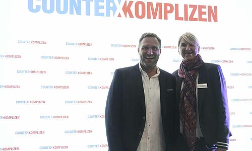 Die Organisatoren der Counter-Komplizen: Berend Rieckmann und Christiane Blaeser