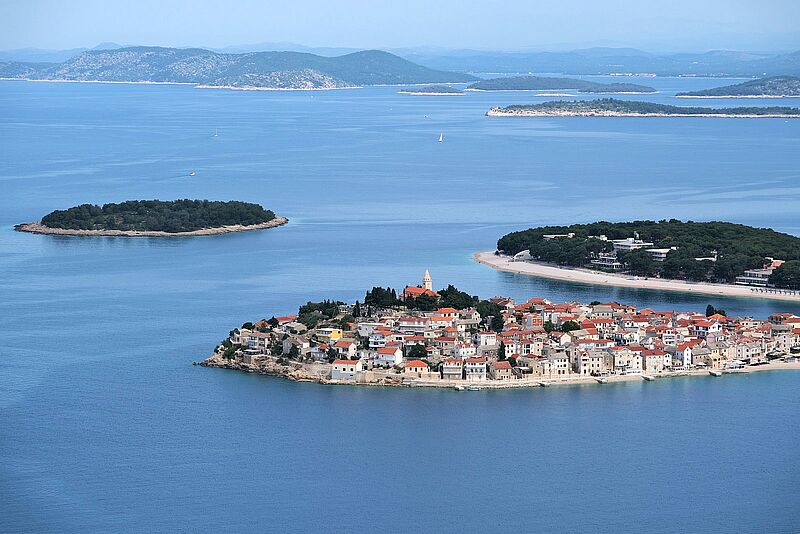 Ein beliebtes Touristenziel in Dalmatien: Primosten