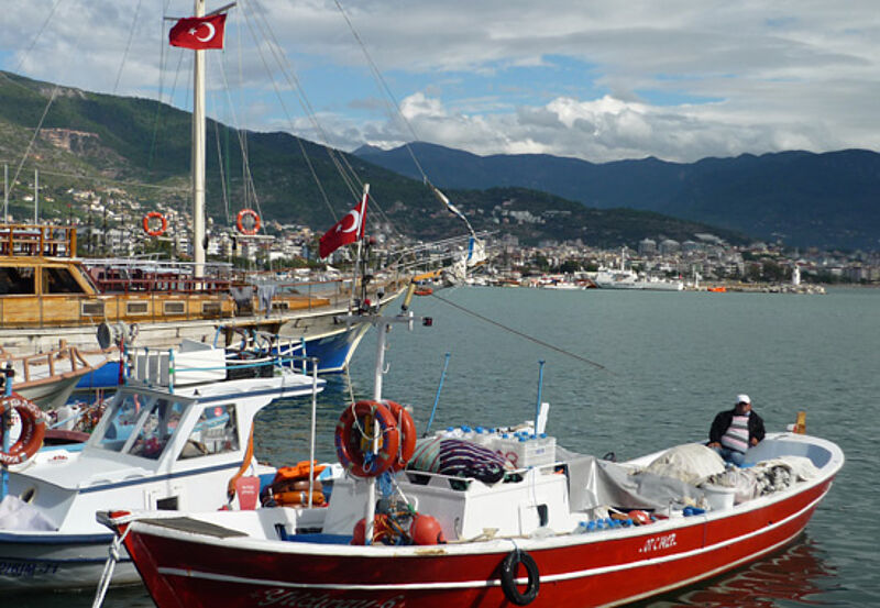 Der Hafen in Alanya: In den Touristenregionen ist vom Umsturzversuch kaum etwas zu spüren
