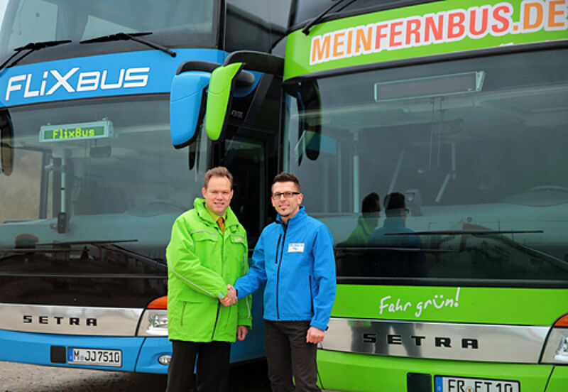 Wollen künftig gemeinsam fahren: die Marktführer in der Fernbusbranche Flixbus und Mein Fernbus. Foto: Flixbus/Mein Fernbus