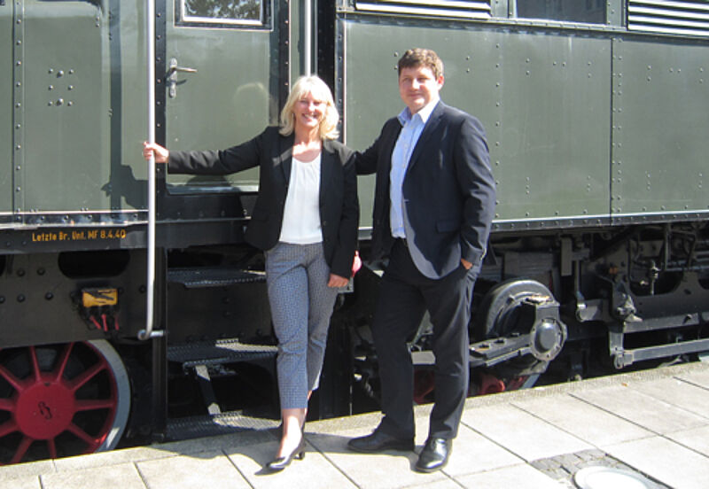 Ameropa-Geschäftsführer Kai de Graaf und Susanne Schlung, Bereichsleiterin Touristik, stellten in Frankfurt das neue Programm vor