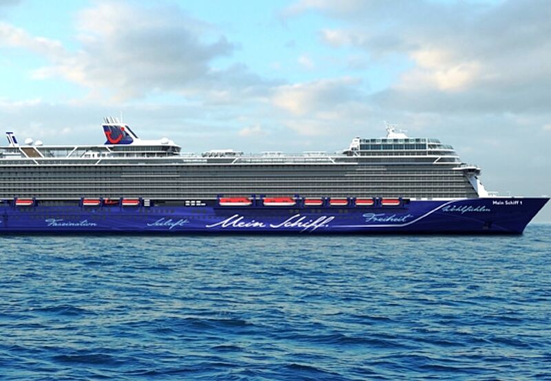 Die neue Schiffsgeneration von TUI Cruises wird etwa 20 Meter länger und bekommt 180 zusätzliche Kabinen