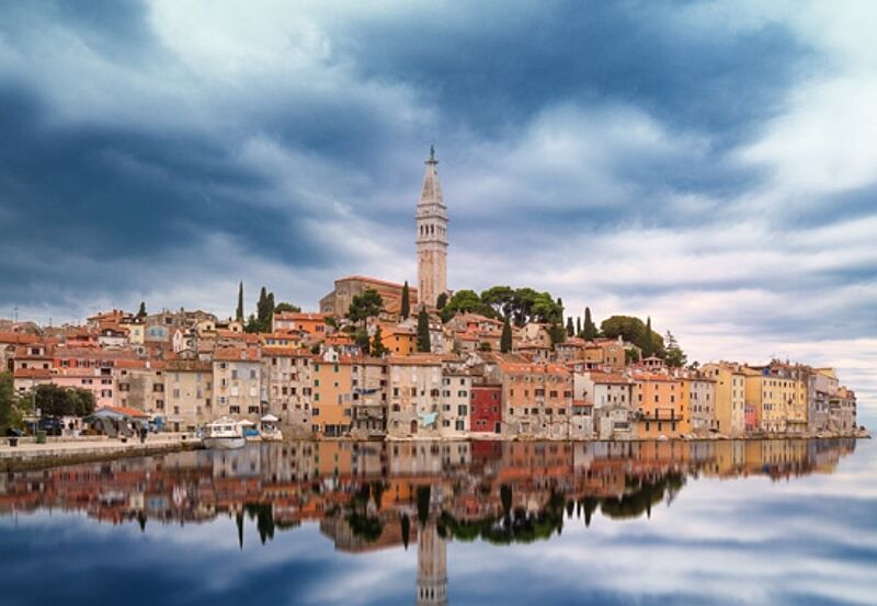 Istrien – im Bild die Stadt Rovinj – ist die wichtigste touristische Region Kroatiens