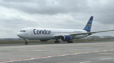 Abschied: Der letzte Boeing-767-Flieger mit Condor-Flugnummer landete jüngst in Frankfurt