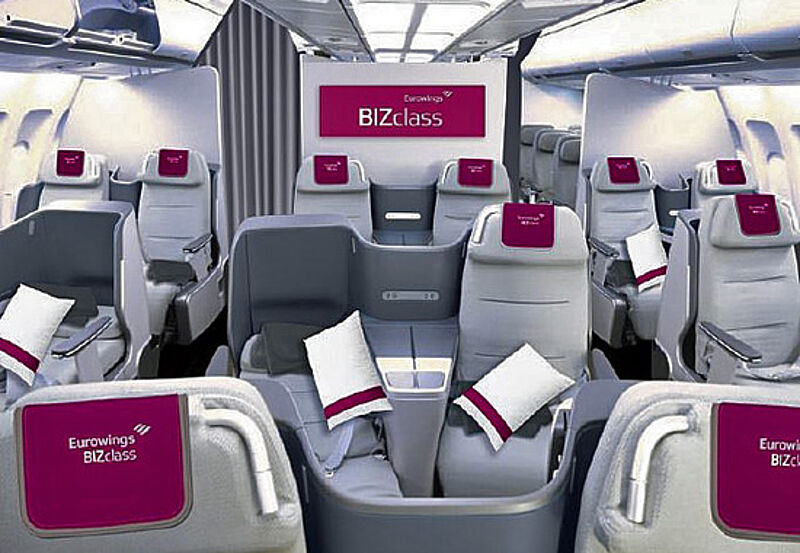 So soll die neue „BIZClass“ von Eurowings aussehen