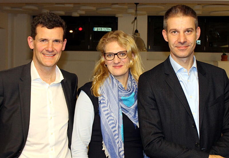 Neue Führungsetage bei DB Vertrieb: Ralph Körfgen, Marion Brückmann und Mathias Hüske (von links nach rechts)