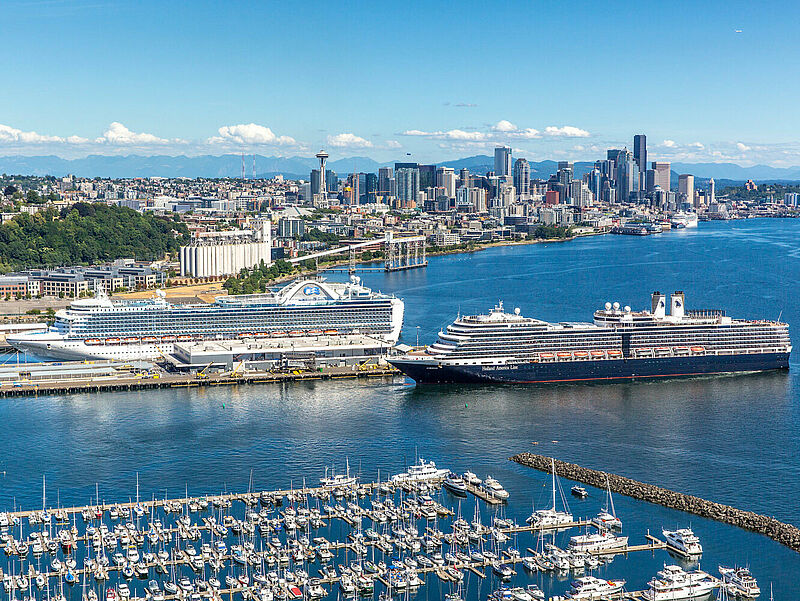 Seattle ist ein wichtiger Wechselhafen für Alaska-Kreuzfahrten. Foto: Port of Seattle