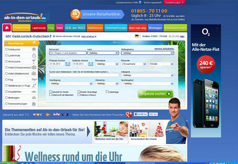 Das Portal Ab-in-den-Urlaub.de muss ab sofort ohne Produkte von TUI auskommen