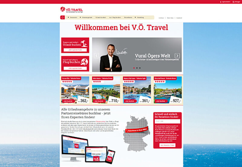 Auch für Reisebüros interessant: Die neue Website von VÖ Travel