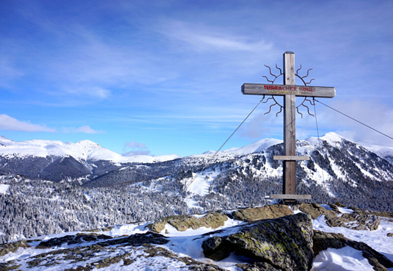 Aussichtsreich: Die Turracher Höhe bietet Skifahrern fantastische Fernblicke.