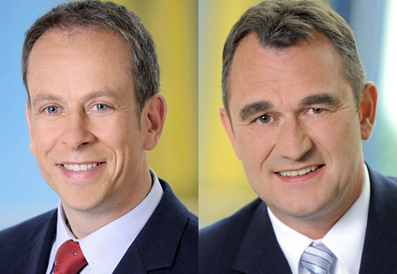 Uwe Klenovsky (links) leitet jetzt den Vertrieb aller Cook-Airlines und übernimmt damit die Position von Achim Lameyer mit.