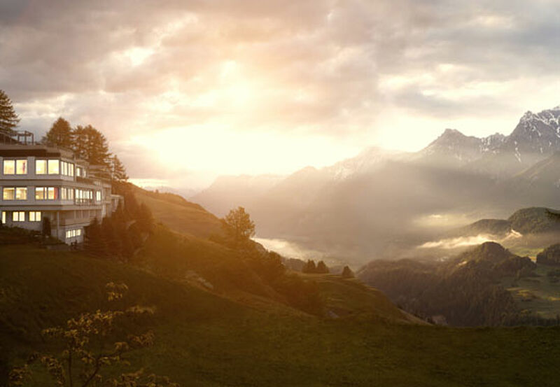 Perfektes Hideaway: das Paradies Hotel in Ftan/Schweiz soll ein neues Konzept erhalten