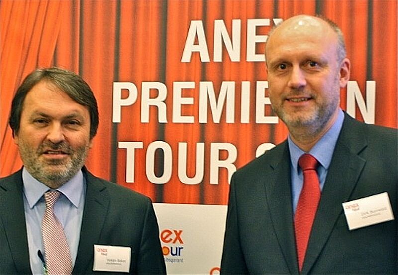 Große Pläne mit einem klassischen Pauschalreisekonzept: Anex-Tour-Geschäftsführer Hakan Bakar und Dirk Burneleit
