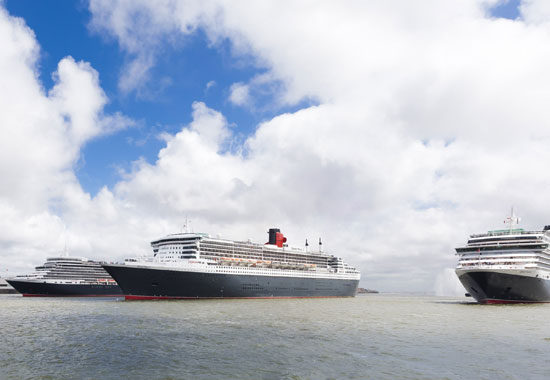 Die Cunard-Flotte geht 2018/2019 auf Weltreise und „Weltentdeckerreisen“.
