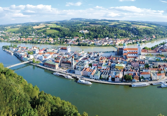 Derzeit gibt es in der Drei-Flüsse-Stadt Passau (Archivbild) keine Einschränkungen im Kreuzfahrttourismus