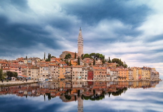 Istrien – im Bild die Stadt Rovinj – ist die wichtigste touristische Region Kroatiens