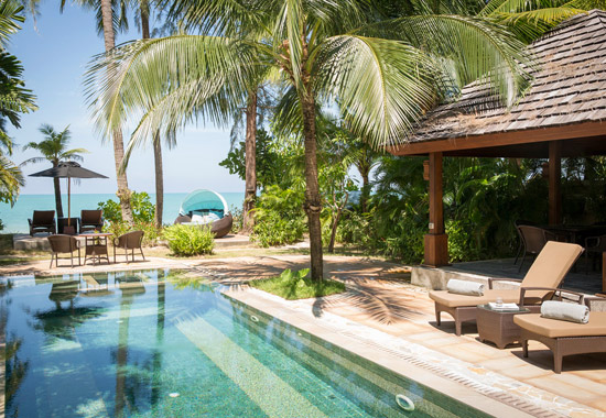 Im Robinson Club Khao Lak in Thailand gibt es auch Villen mit Privat-Pool