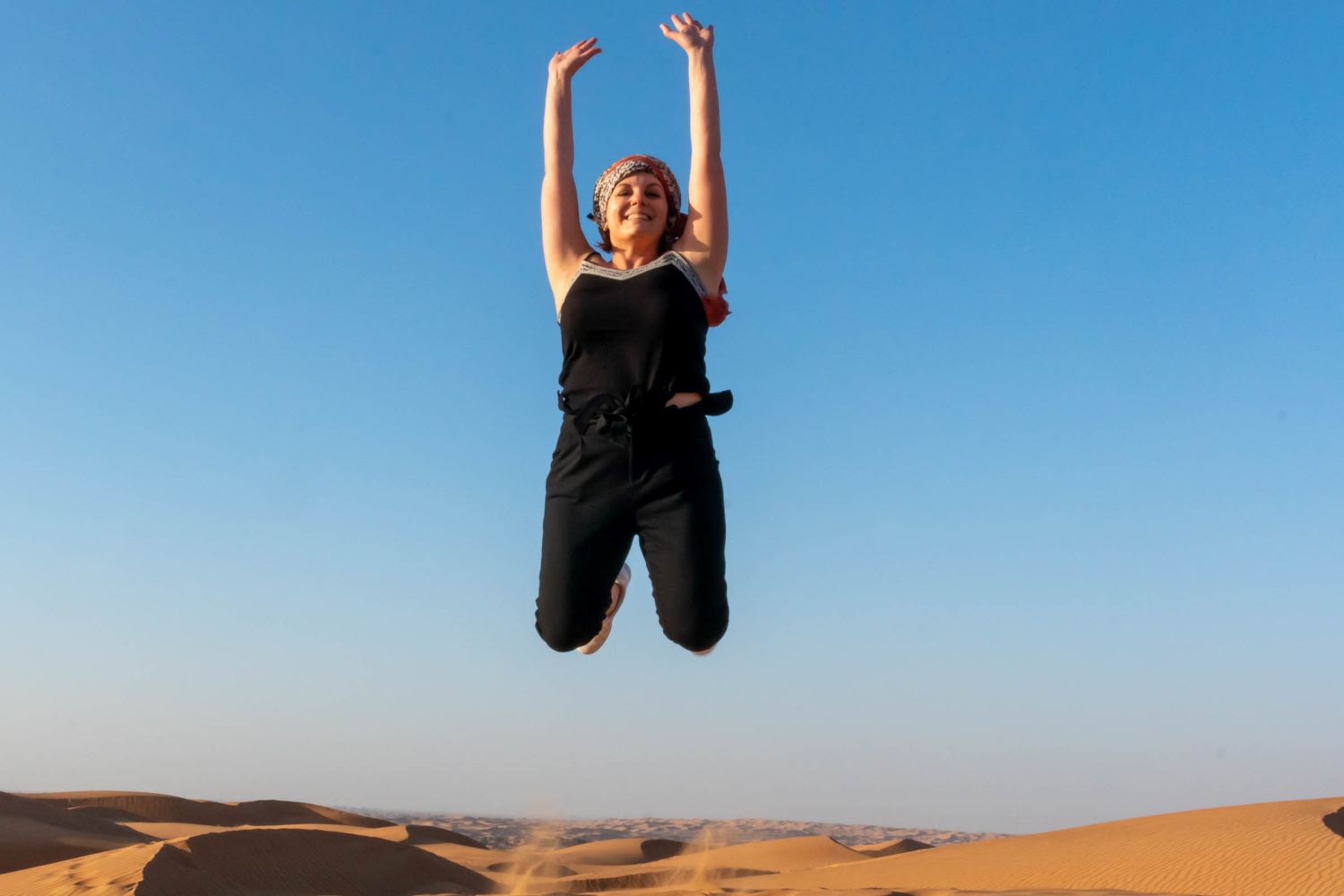 Tina Schomann war von der Wüste in Ras Al Khaimah begeistert. Foto: privat