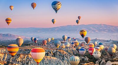 Kappadokien gehört mit zu den meistbesuchten Stätten in der Türkei