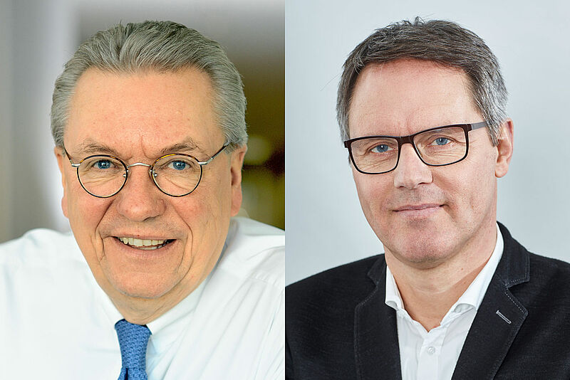 Klaus Schneider (links) leitet vorübergehend die Geschicke von LCC, Ralf Trilsbeek ist neuer Chef des Aufsichtsrats