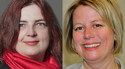 Die Reisebüro-Inhaberinnen Anke Budde (links) und Constanze Weiß kandidieren beide für den Vorstand des ASR