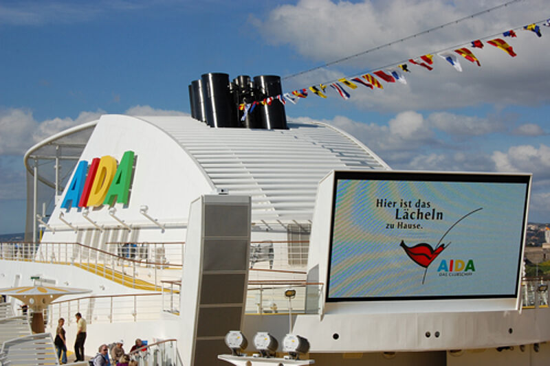 Die Aida Luna gehört zu den modernsten Kreuzfahrtschiffen auf dem deutschen Markt.