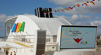 Die Aida Luna gehört zu den modernsten Kreuzfahrtschiffen auf dem deutschen Markt.