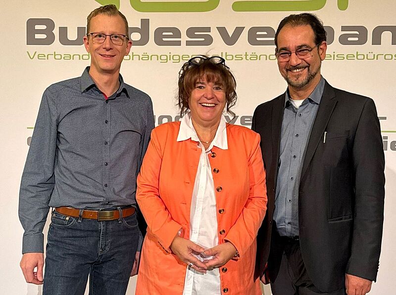 Der neue, alte VUSR-Vorstand (von links): André Röckmann, Marija Linnhoff und Cyrus Nurischad