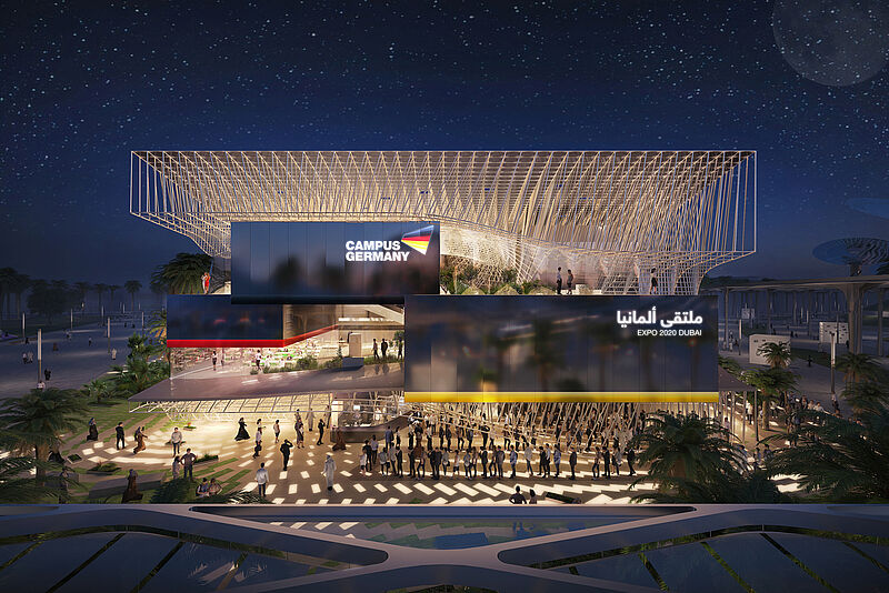 So soll der deutsche Pavillon auf der Expo 2020 in Dubai aussehen