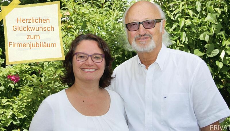 Gerhard Krohmann mit seiner Tochter Sabine, die seit 2009 als Mitgeschäftsführerin agiert