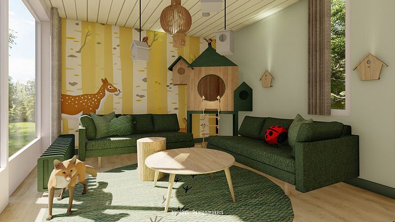 Die Renovierung des Center Parcs Bispinger Heide läuft weiter. Hier wird es zukünftig Themenferienhäuser „Animals of the Forest“ für Familien mit kleinen Kindern geben