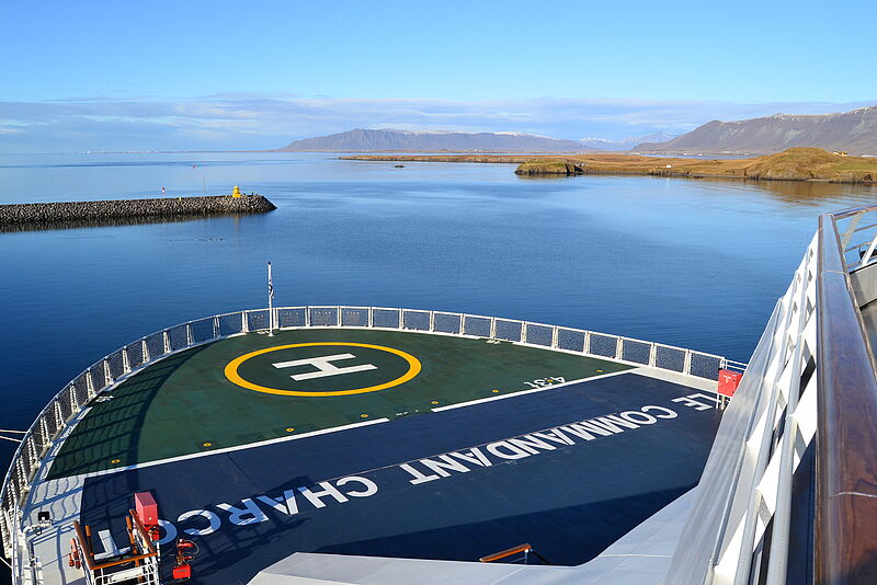 Mit dem Ponant-Eisbrecher Le Commandant Charcot ging es auf eine so genannte Ocean Cruises von Reykjavik nach Tromso mit ausschließlich Seetagen