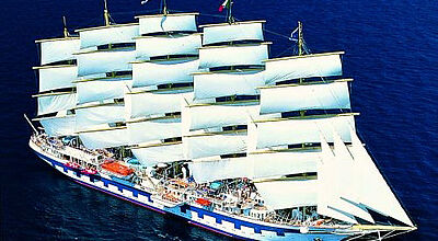 Die Royal Clipper kreuzt 2011 ab Civitavecchia und Venedig im Mittelmeer