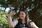 In der Anlage eigenen sich viele Stellen für Selfies findet Loren Aurin (RSO Alltours Reisecenter, Apolda)