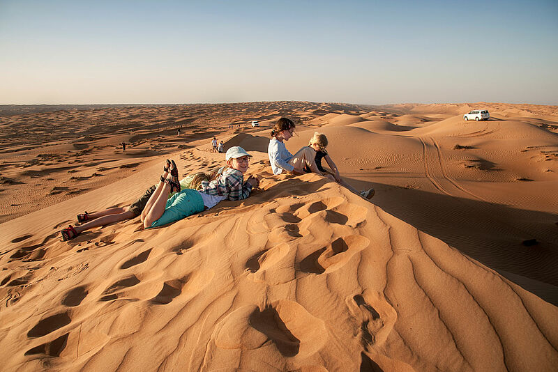 Ein ganz großer Sandkasten: Auf der neuen Tour durch Oman stehen auch Wüstenerlebnisse auf dem Programm