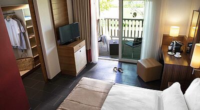 Im Robinson Quinta da Ria können Hotelzimmer zum Homeoffice-Bereich umfunktioniert werden