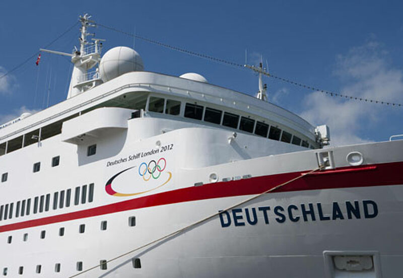 Die Deutschland mit den deutschen Olympia-Teilnehmern an Bord trifft heute in Hamburg ein