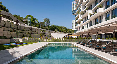 Zum Martinhal Lisbon Oriente gehören 82 Studios und Apartments